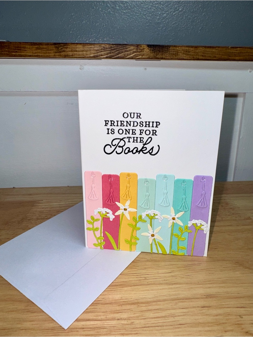 Our Friendship Is One For The Books Card Handmade Greeting Card Book Lovers